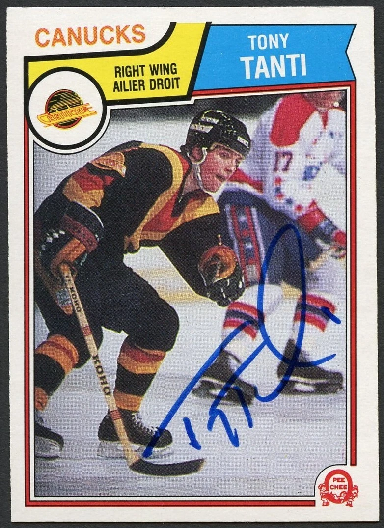 Tony Tanti #362 signed autograph auto 1983-84 O-Pee-Chee Hockey Card