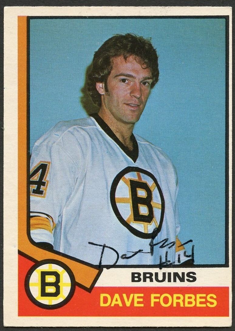 Dave Forbes #266 signed autograph auto 1974-75 O-Pee-Chee Hockey Card