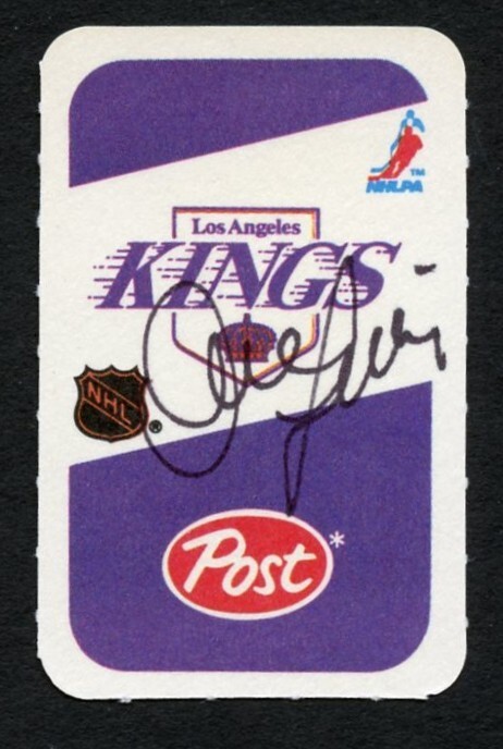 Dave Lewis signed autograph auto 1982-83 Post Cereal NHL Hockey Card
