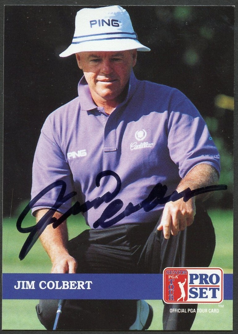 Jim Colbert #224signed autograph auto 1992 Pro Set Golf Trading Card