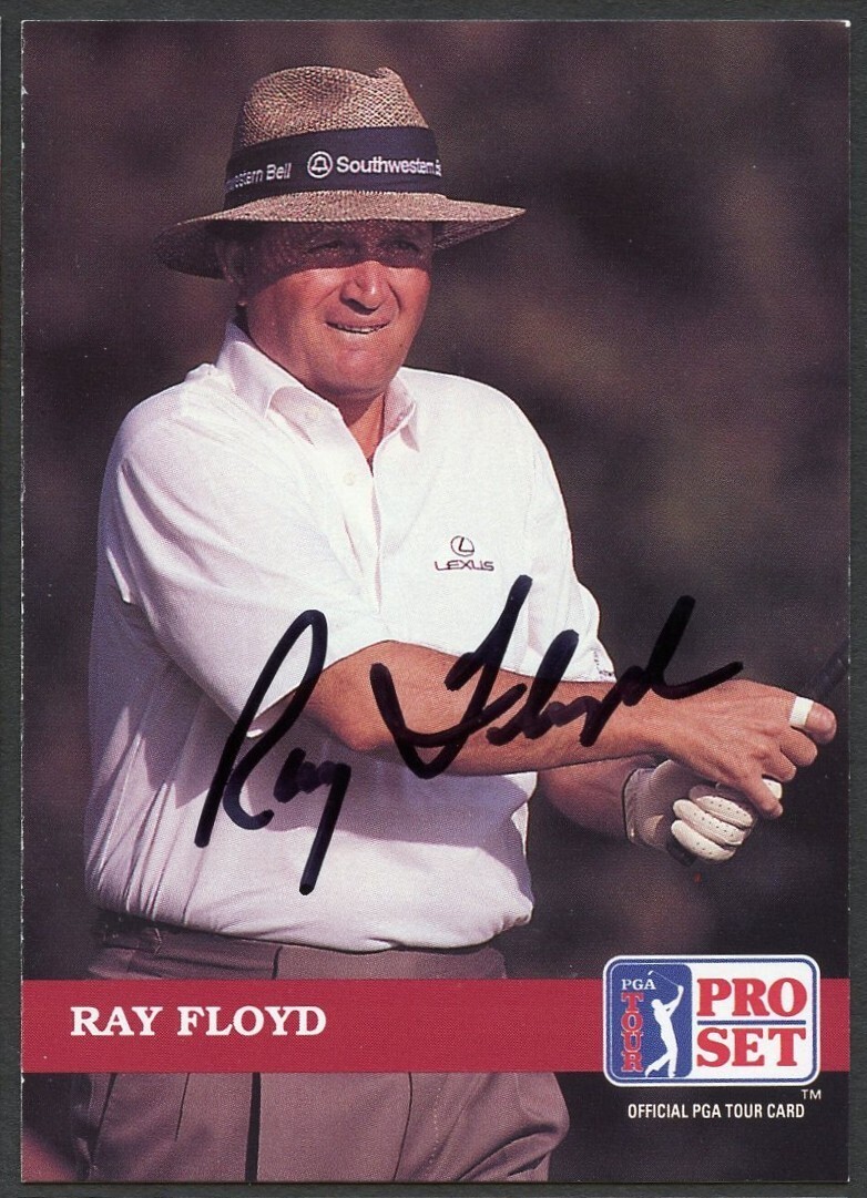 Ray Floyd #108 signed autograph auto 1992 Pro Set Golf Trading Card