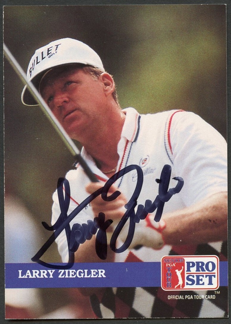 Larry Ziegler #229 signed autograph auto 1992 Pro Set Golf Trading Card