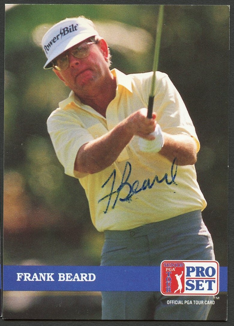 Frank Beard #248 signed autograph auto 1992 Pro Set Golf Trading Card