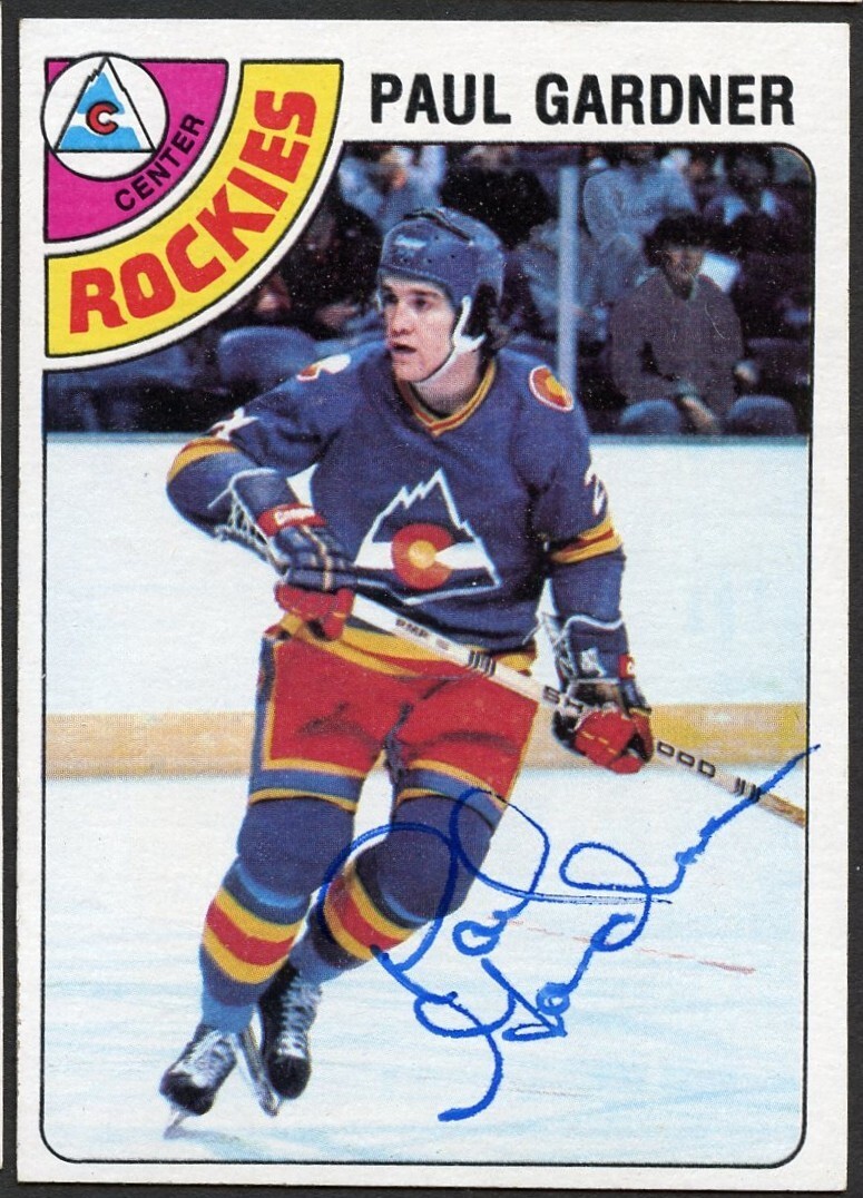 Paul Gardner #88 signed autograph auto 1978-79 Topps Hockey Trading Card