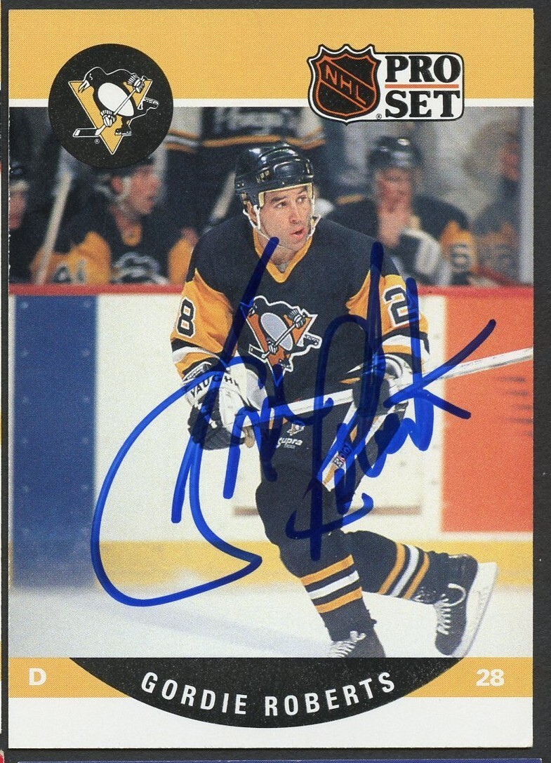 Gordie Roberts #510 signed autograph auto 1990-91 Pro Set Card Hockey Card