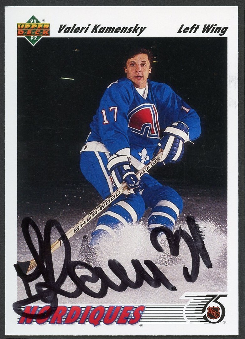 Valeri Kamensky #273 signed autograph auto 1991-92 Upper Deck Hockey Card