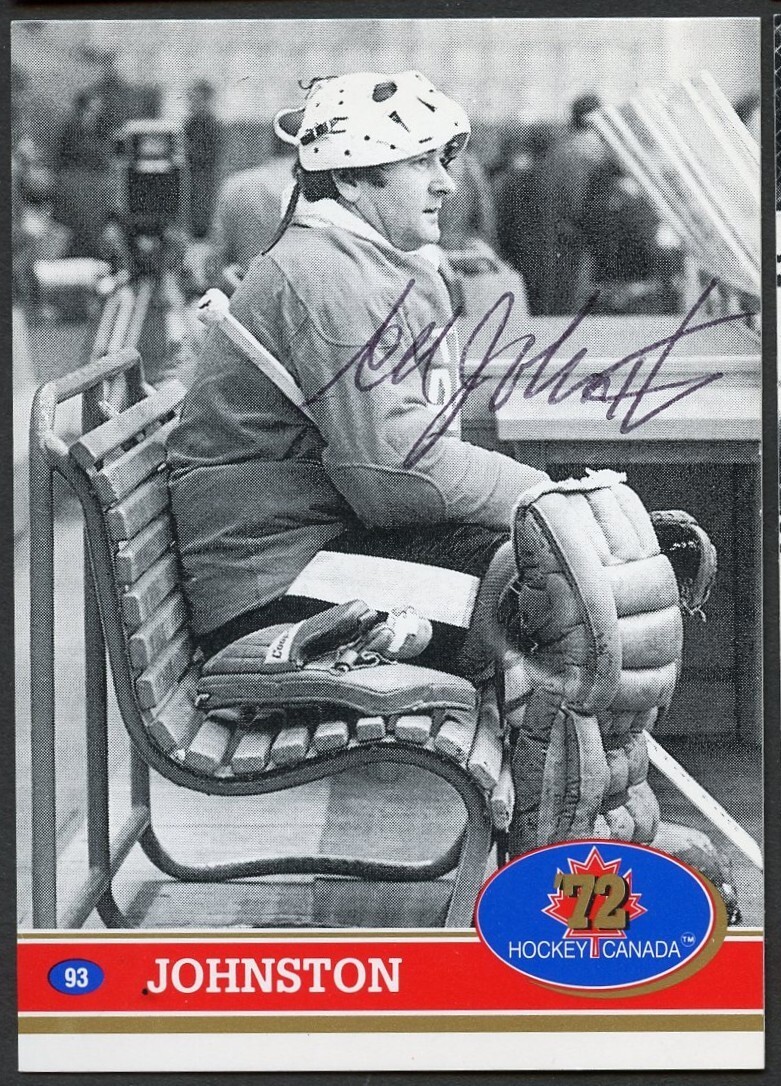 Ed Johnston #93 signed autograph auto 1972 Hockey Canada Card 1991 Future Trends