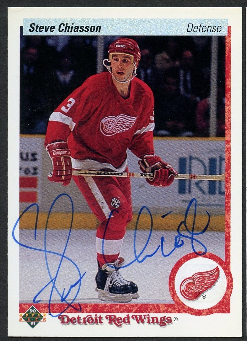 Steve Chiasson #96 signed autograph auto 1990-91 Upper Deck Hockey Trading Card