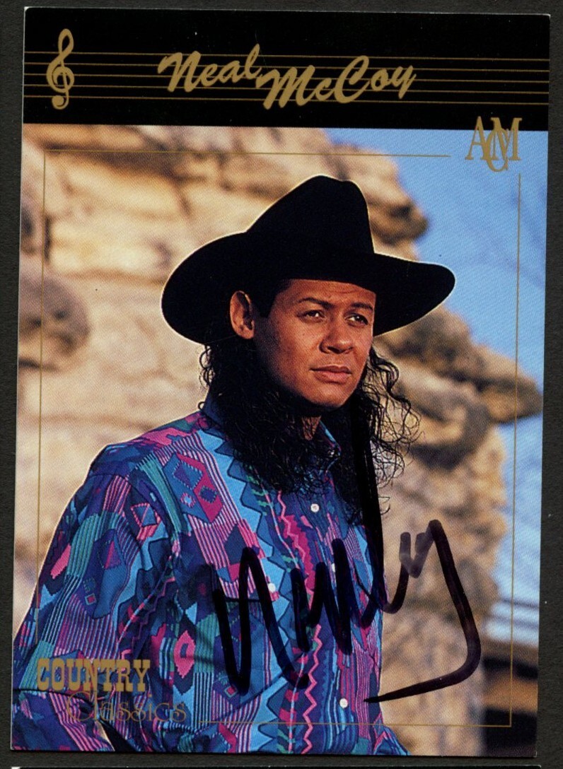Neal McCoy #73 signed autograph 1992 Collect-A-Card Country Classics