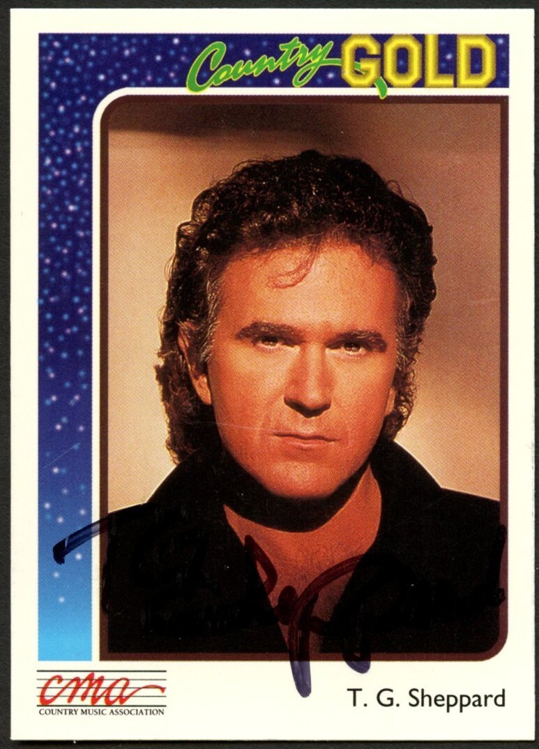 T. G. Sheppard #81 signed autograph 1992 Sterling Country Gold Trading Card