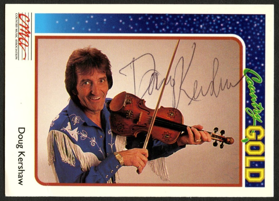 Doug Kershaw #26 signed autograph 1992 Sterling Country Gold Trading Card