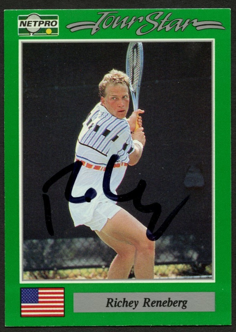 Richey Reneberg #12 signed autograph auto 1991 NetPro Tour Star Tennis Card