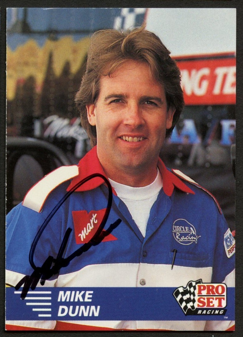 Mike Dunn #32 signed autograph auto 1991 Pro Set  NHRA Trading Card