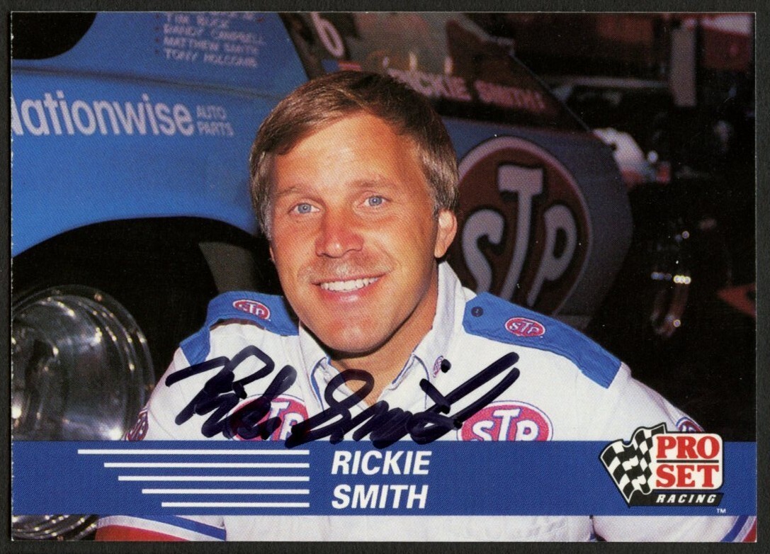 Rickie Smith #39 signed autograph auto 1991 Pro Set  NHRA Trading Card