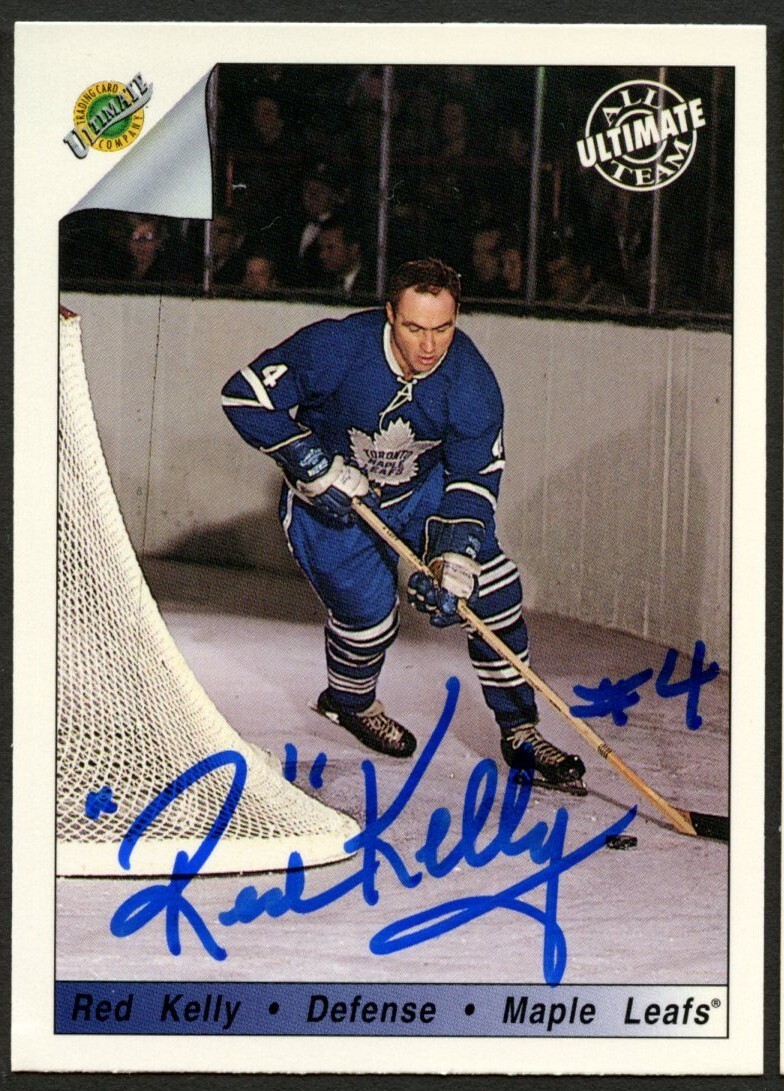 Red Kelly #79 signed autograph auto 1992 Ultimate Original Six Hockey Card