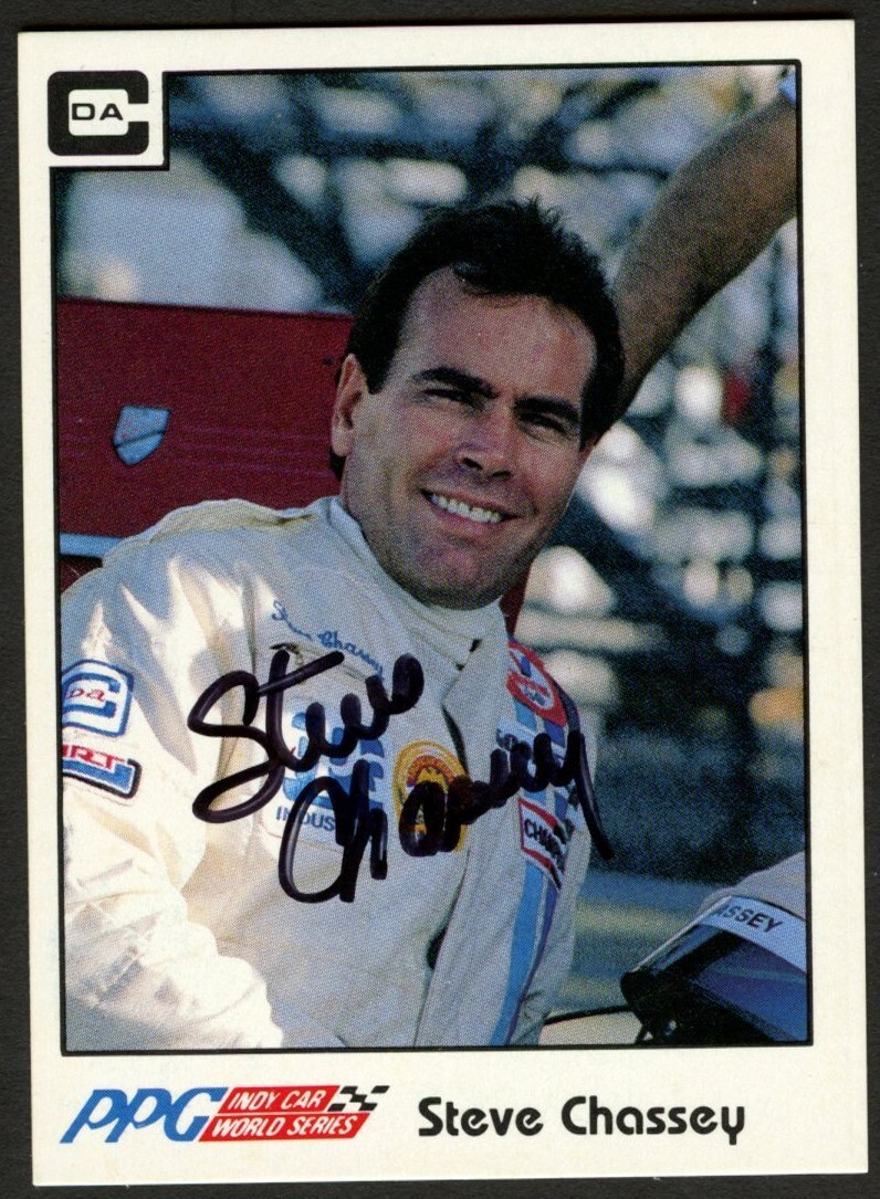 Steve Chassey #14 signed autograph auto 1984 A&S Racing PPG Indy Trading Card