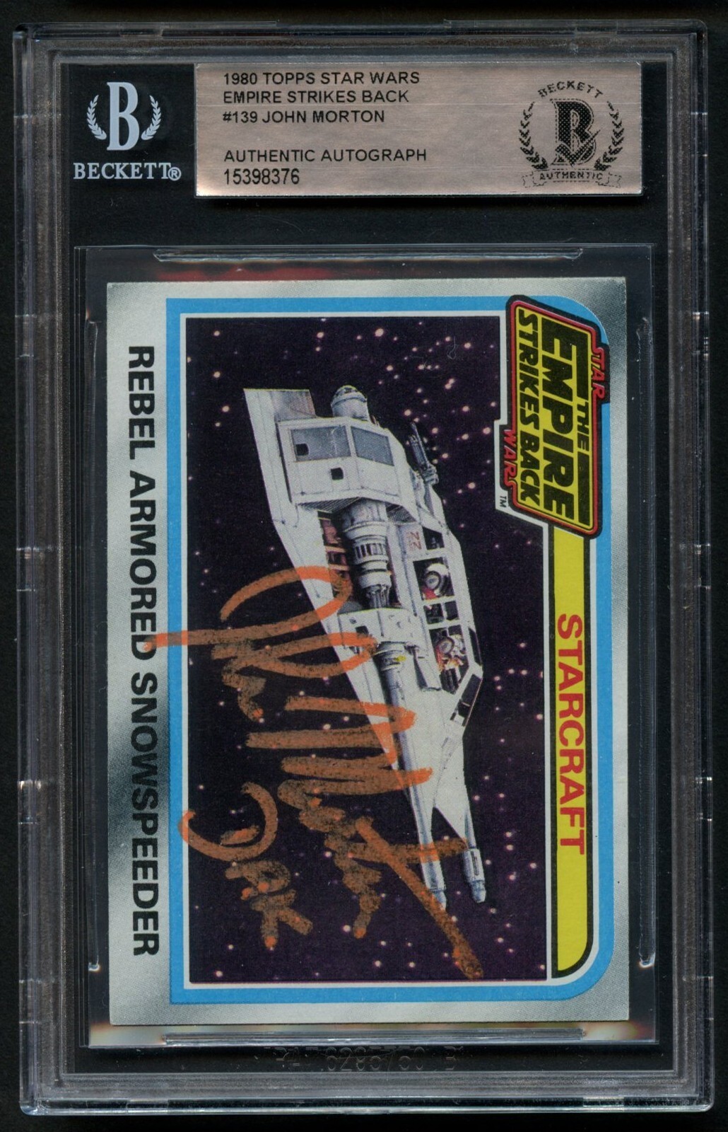 John Morton #139 signed autograph auto American Actor Star Wars BAS Slabbed