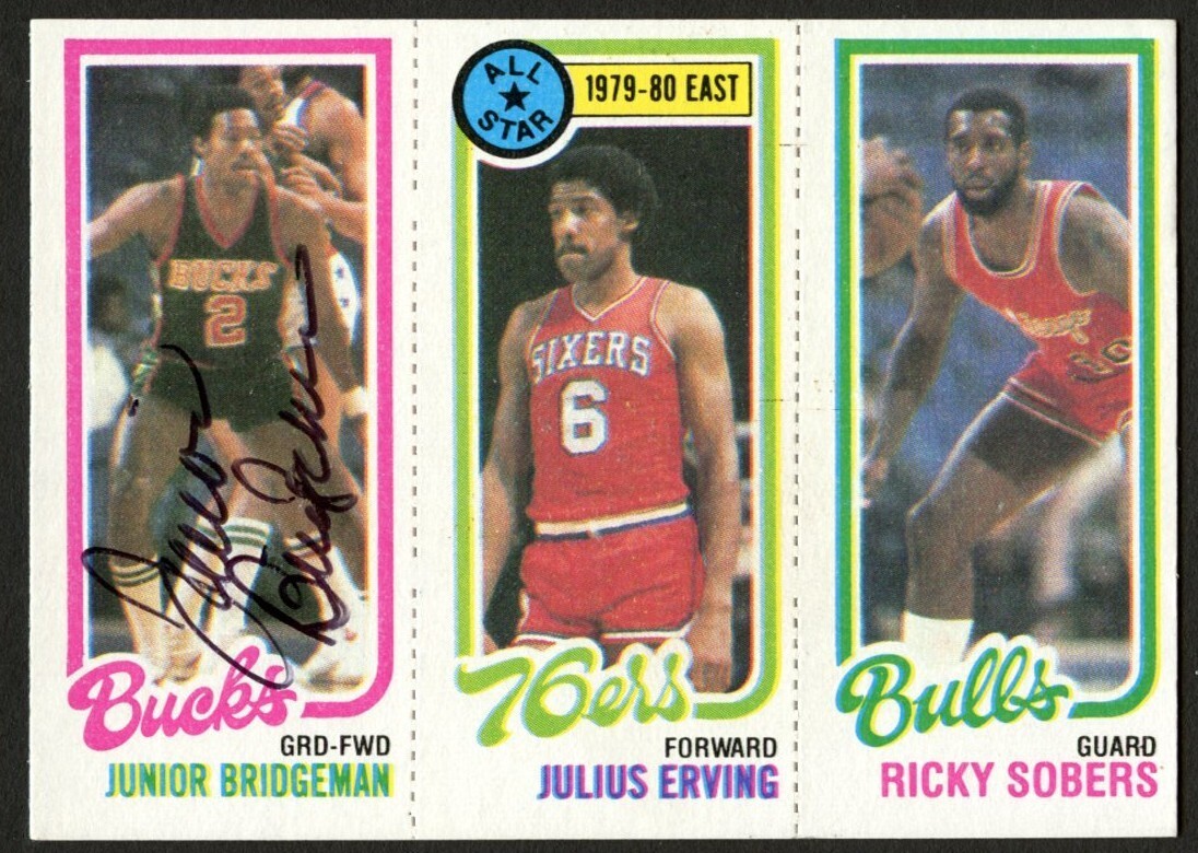 Junior Bridgeman signed autograph auto 1980-81 Topps Basketball Trading Card