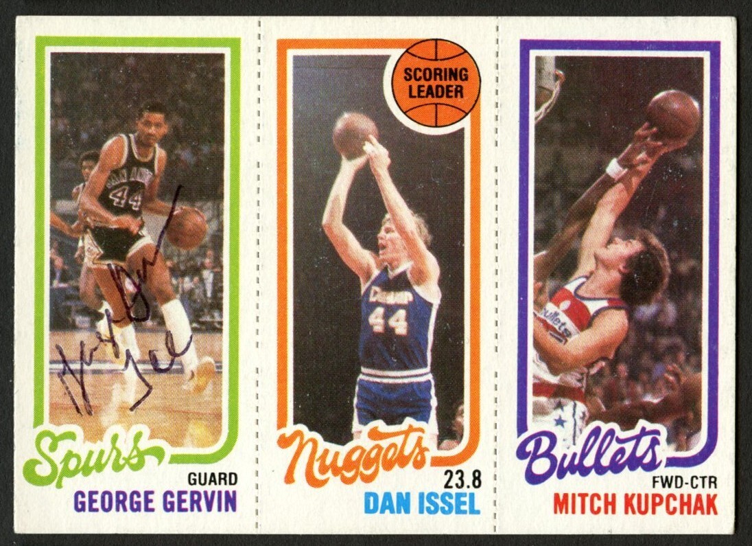George Gervin signed autograph auto 1980-81 Topps Basketball Trading Card