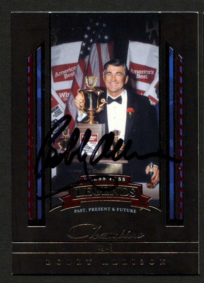 Bobby Allison #37 signed autograph 2005 Press Pass Legends NASCAR Trading Card