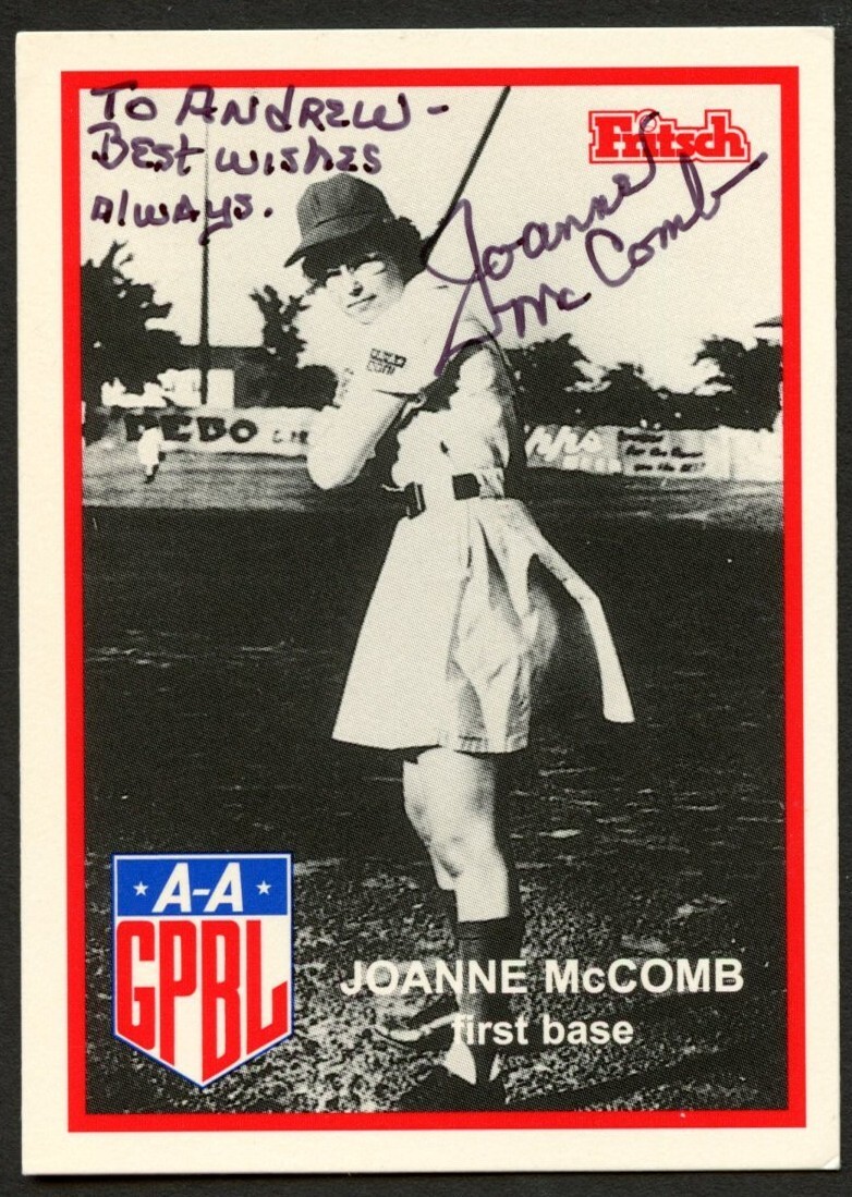 Joanne McComb #125 signed autograph auto 1995 Fritsch AAGPBL Baseball Card