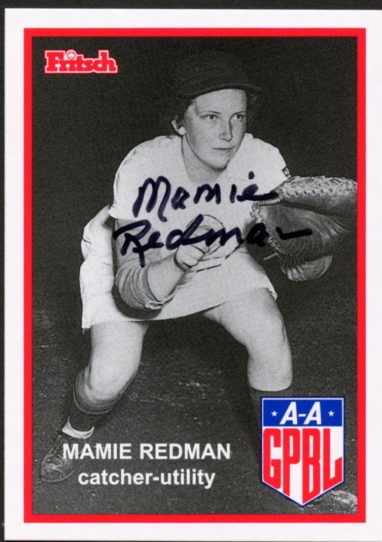 Mamie Redman #159 signed autograph auto 1995 Fritsch AAGPBL Baseball Card