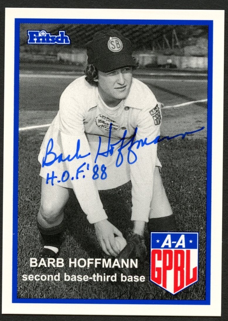 Barb Hoffmann #83 signed autograph auto 1995 Fritsch AAGPBL Baseball Card