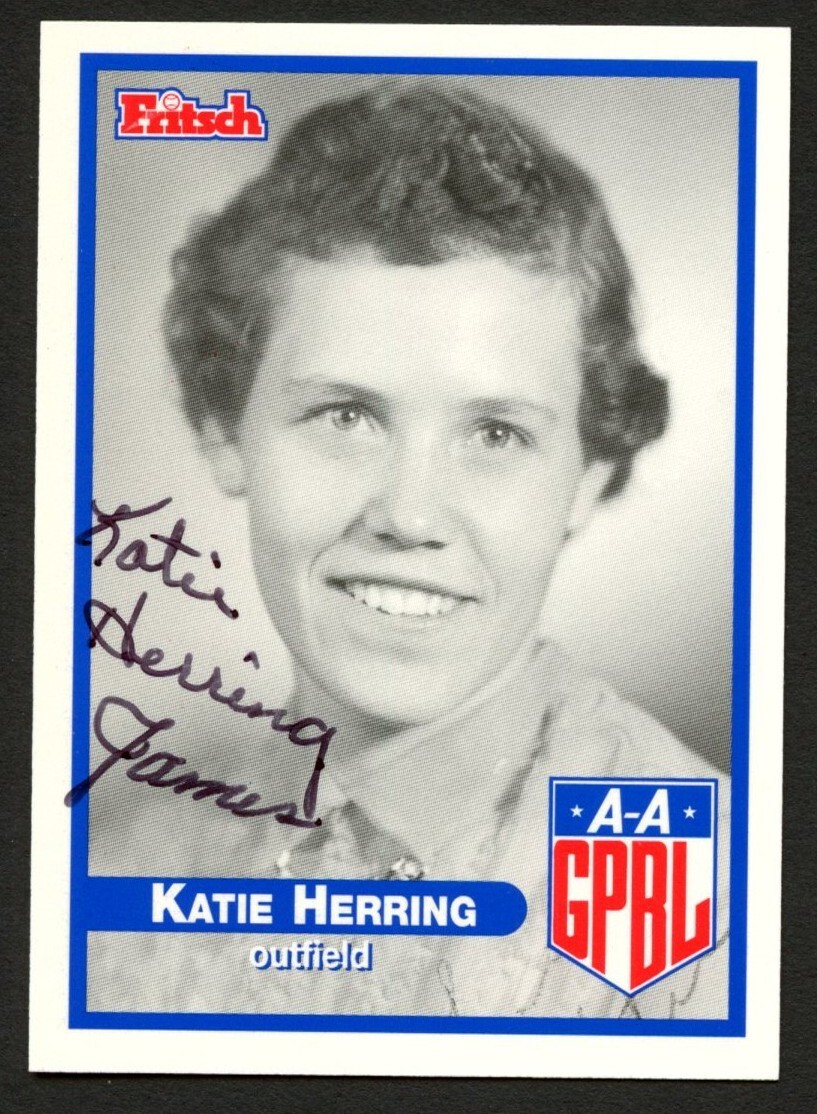 Katie Herring #374 signed autograph auto 1995 Fritsch AAGPBL Baseball Card