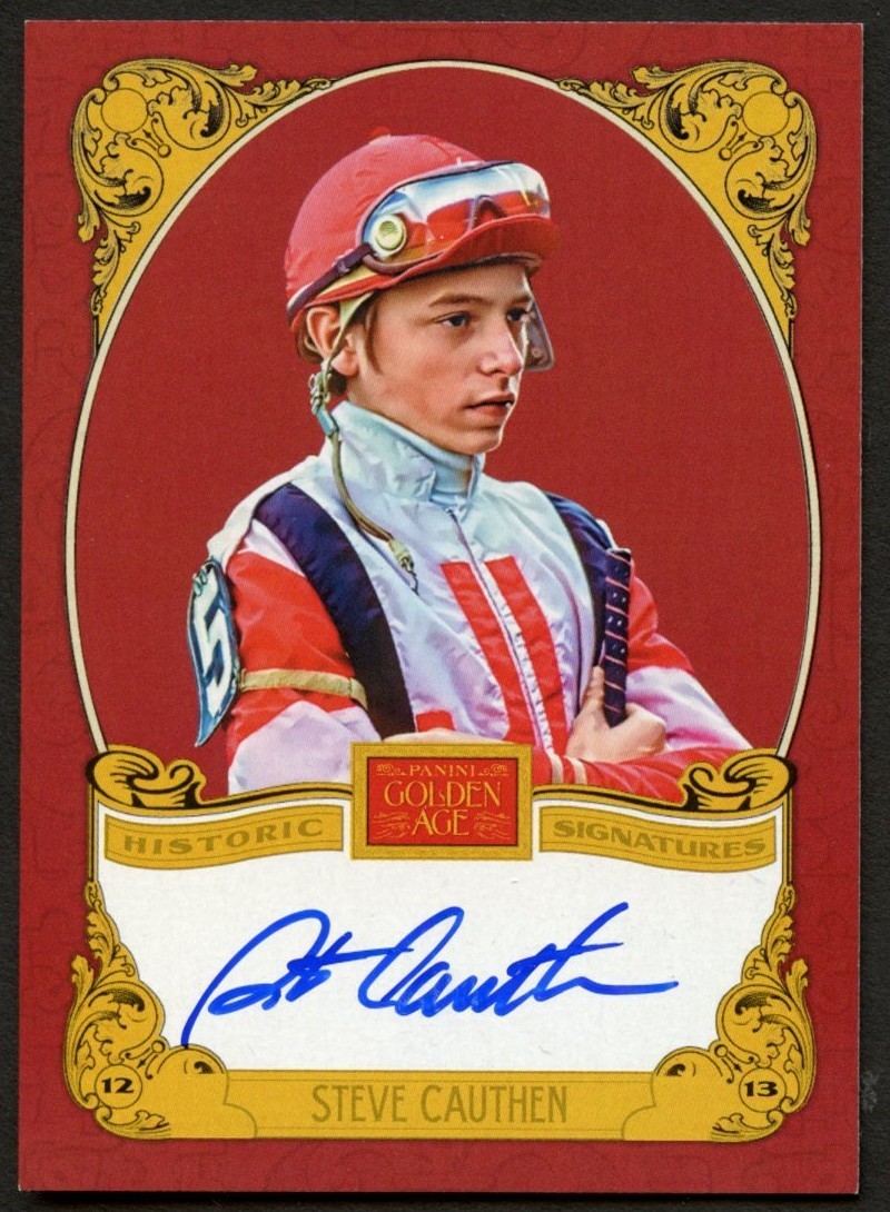 Steve Cauthen #SC signed auto Panini 2013 Golden Age Historic Signatures Card