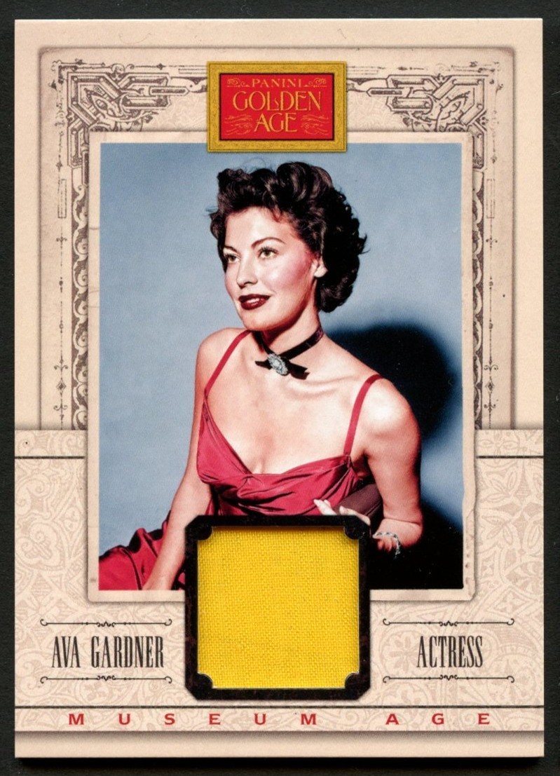 Eva Gardner #31 Authentic Panini 2013 Golden Age Museum Memorabilia Relic Card