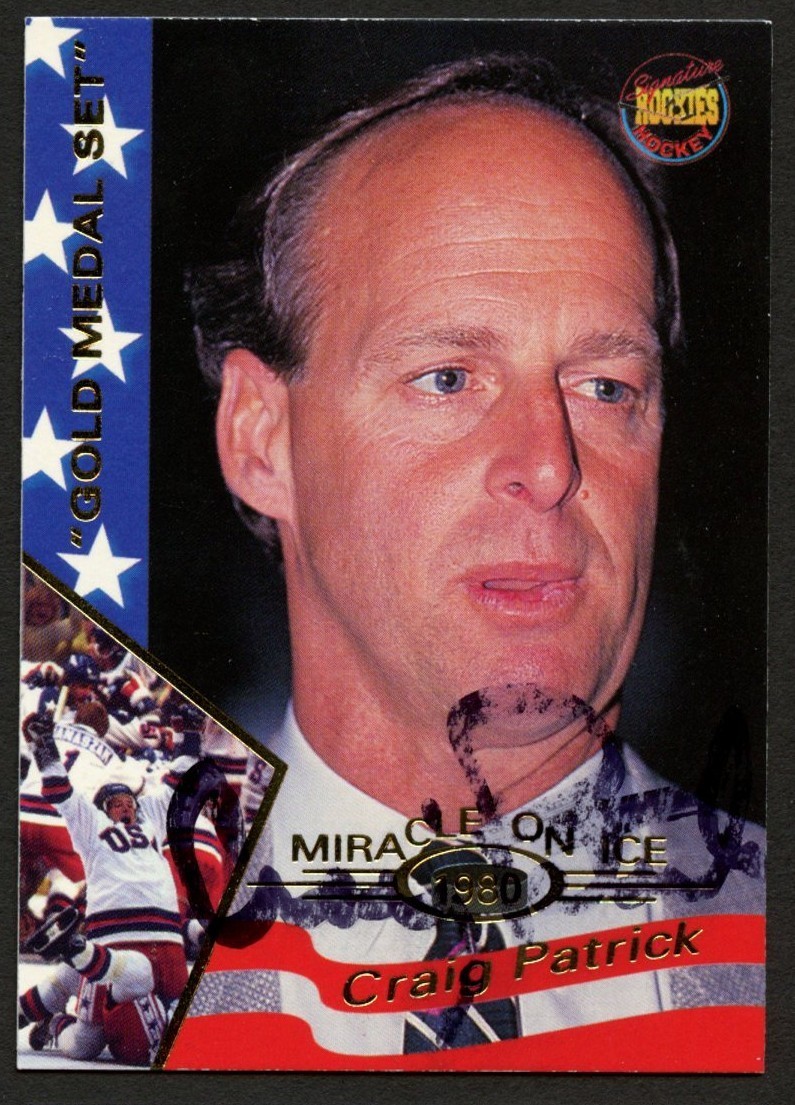 Craig Patrick #43 signed autograph auto Miracle On Ice 1980 USA Hockey Card