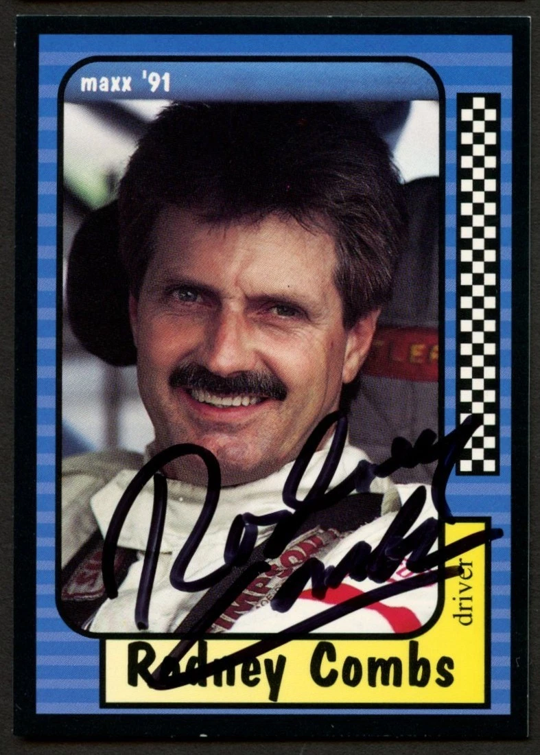 Rodney Combs #49 signed autograph auto 1991 Maxx NASCAR Racing Trading Card