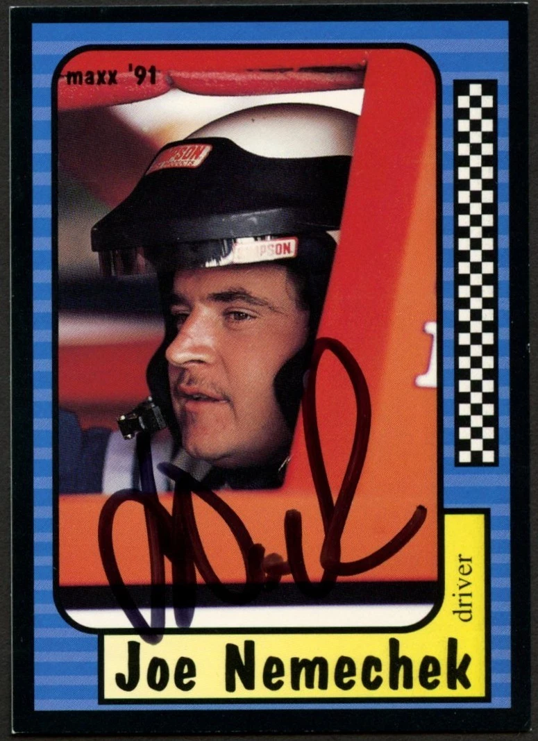 Joe Nemechek #139 signed autograph auto 1991 Maxx NASCAR Racing Trading Card