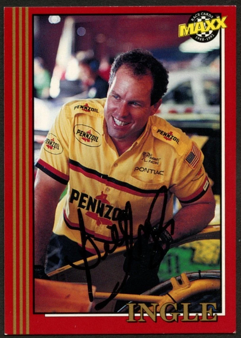 Bill Ingle #162 signed autograph auto 1992 Maxx NASCAR Racing Trading Card