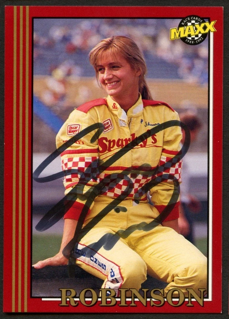 Shawna Robinson #65 signed autograph auto 1992 Maxx NASCAR Racing Trading Card