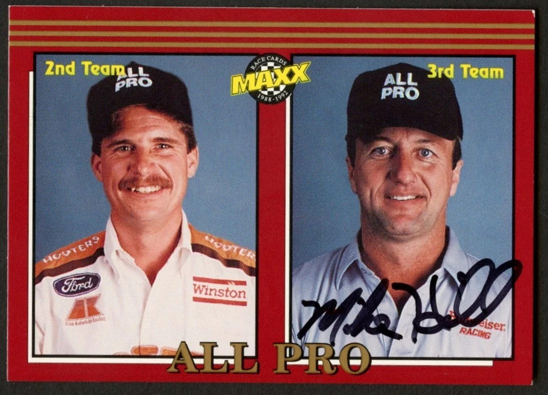 Mike Hill #249 signed autograph auto 1992 Maxx NASCAR Racing Trading Card