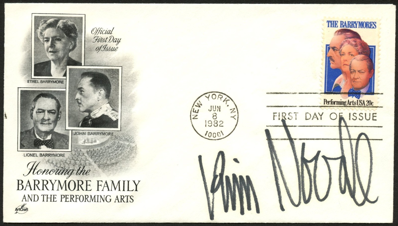Kim Novak signed autograph FDC Actress & Painter Vertigo PSA Stickered