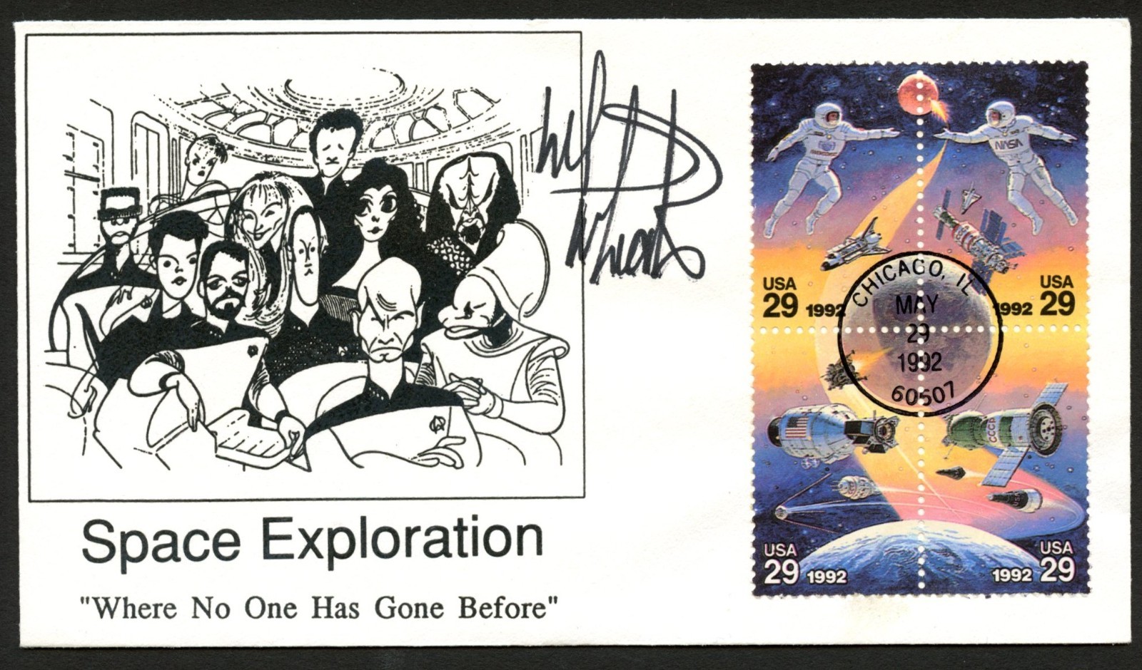 Will Wheaton signed autograph FDC Actor Star Trek PSA Stickered