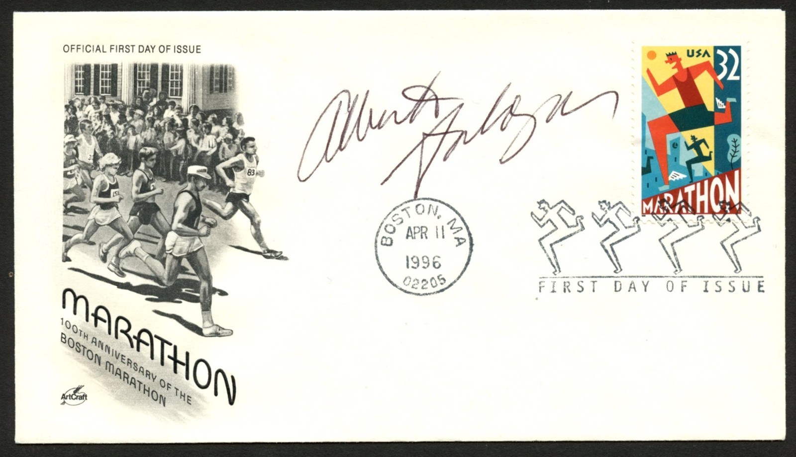 Alberto Salazar signed autograph FDC Track Coach and Long-Distance Runner