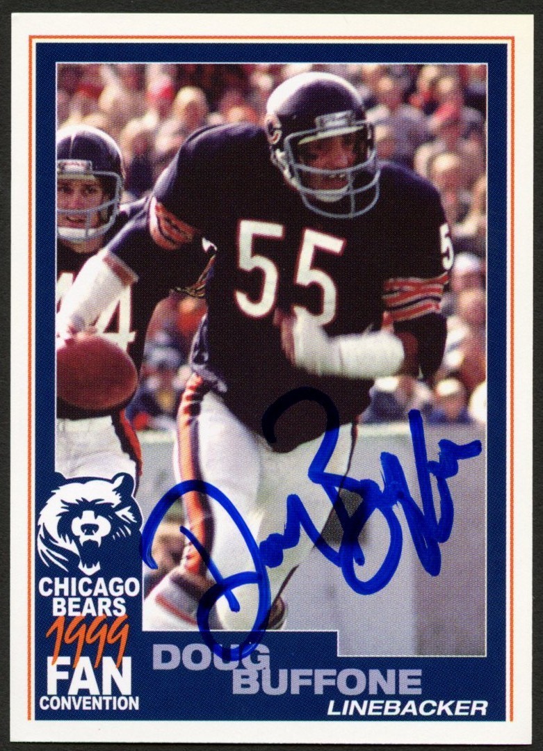 Doug Buffone #55 signed autograph auto 1999 Chicago Bears Fan Convention Card