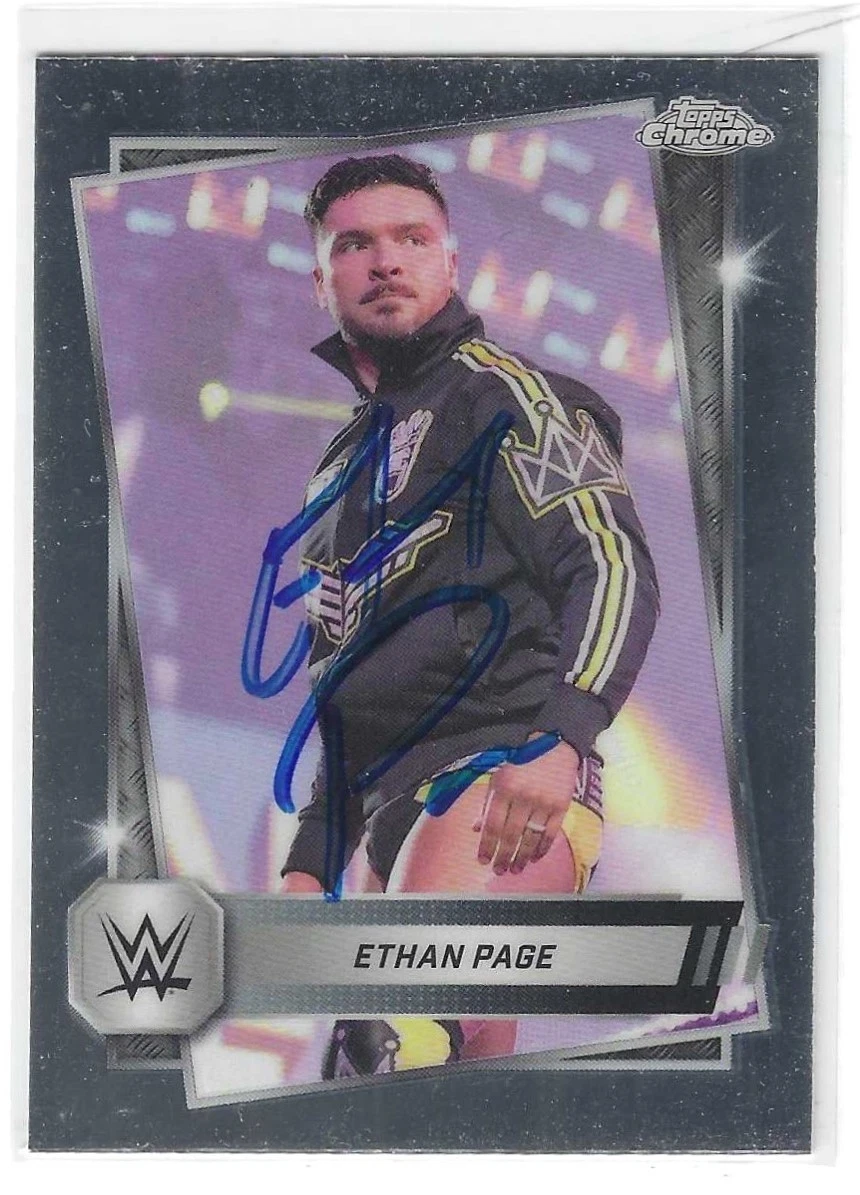 All Ego Ethan Page Signed 2025 Topps WWE NXT Card #26