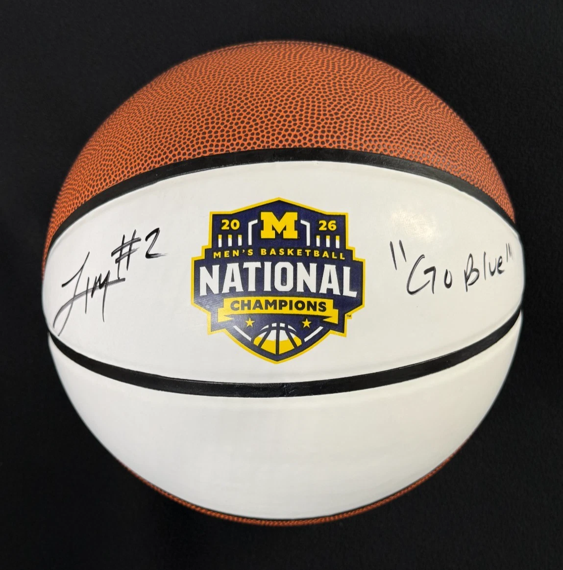 LJ Cason Signed Inscribed Michigan Wolverines Natty Champs Basketball JSA COA