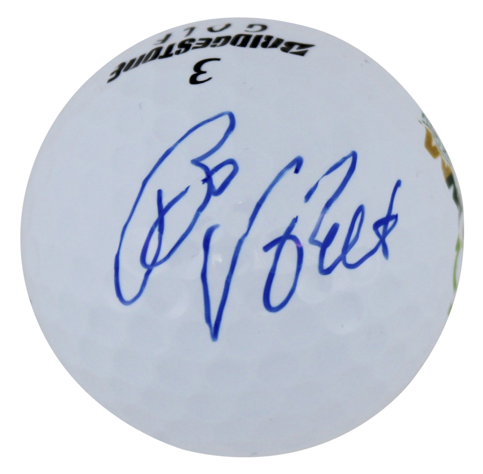 Bo Van Pelt Signed Waste Management Open Logo Bridgestone Golf Ball BAS #AC33587