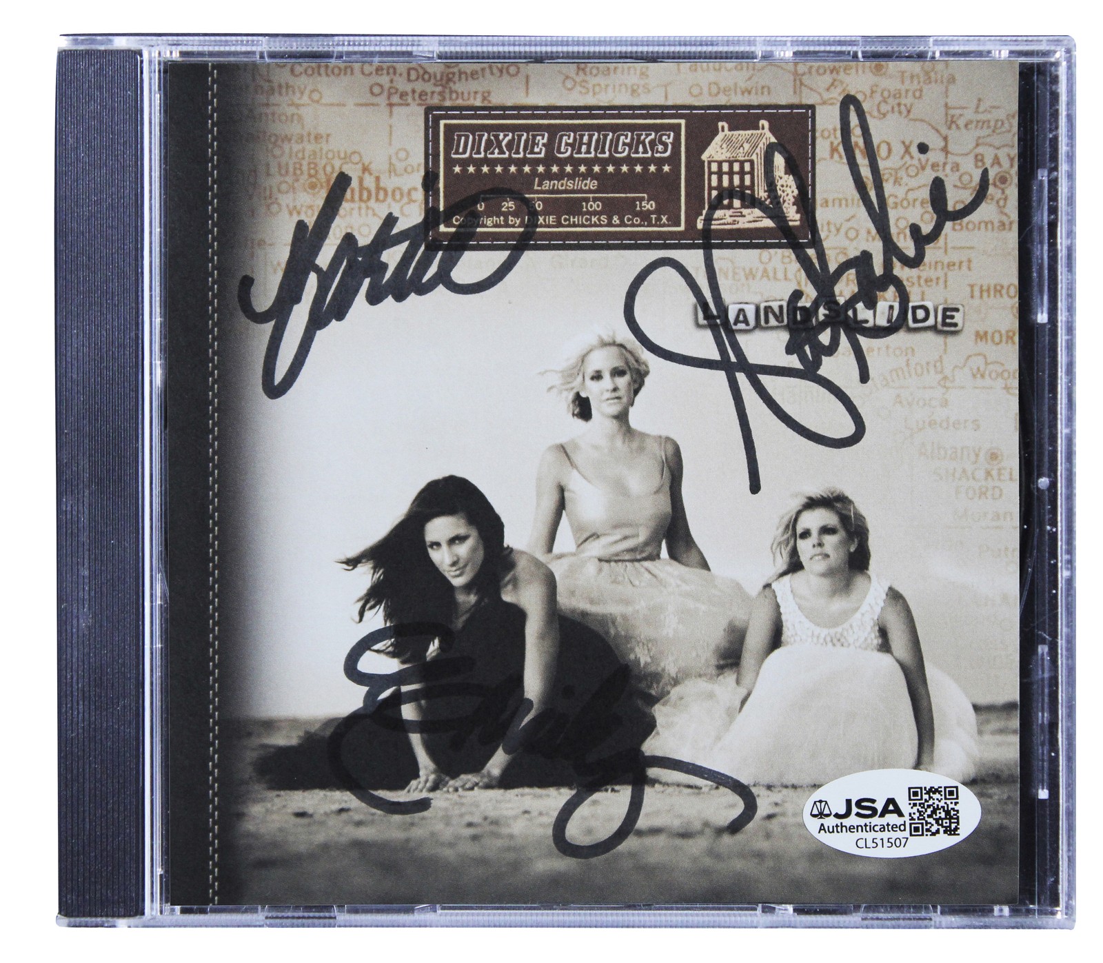 Dixie Chicks (3) Maines, Maguire & Strayer Signed CD Insert JSA #CL51507