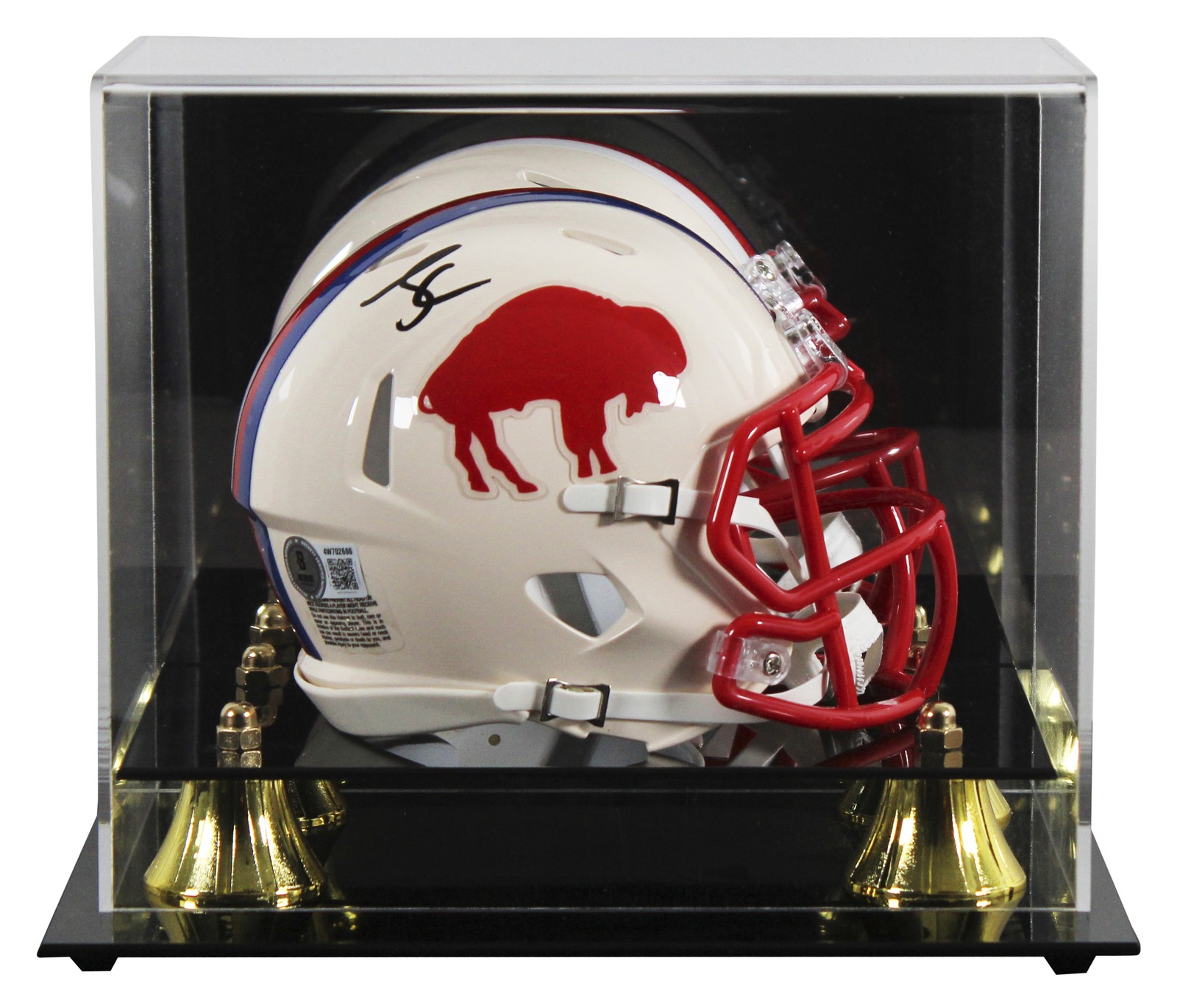 Bills James Cook Authentic Signed Retro Speed Mini Helmet W/ Case BAS Witnessed