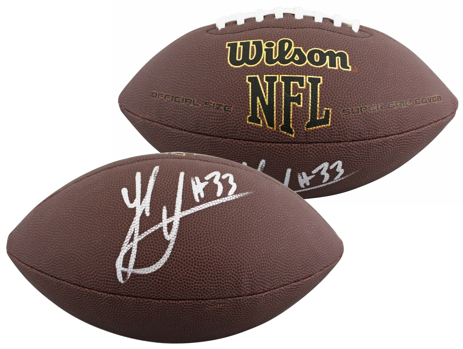 Steelers Jack Sawyer Authentic Signed Wilson Super Grip Football BAS Witnessed