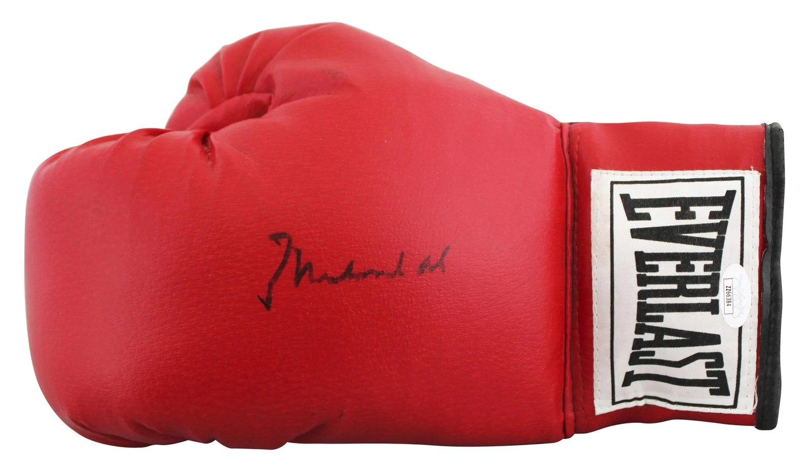 Muhammad Ali Authentic Signed Red Left Hand Everlast  Boxing Glove JSA #ZZ66384
