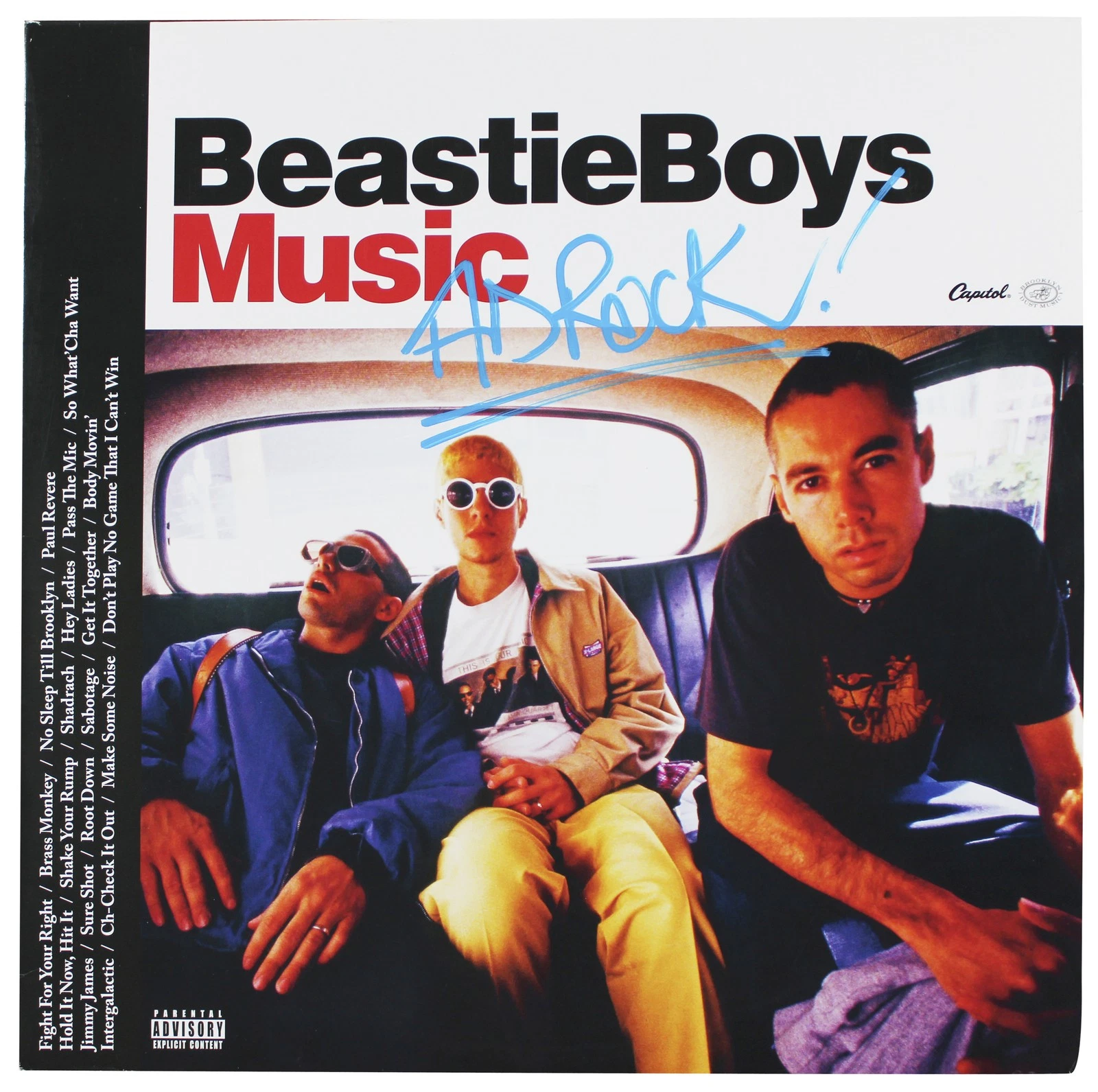 Ad-Rock The Beastie Boys Signed Beastie Boys Music Album Cover BAS #BN57709