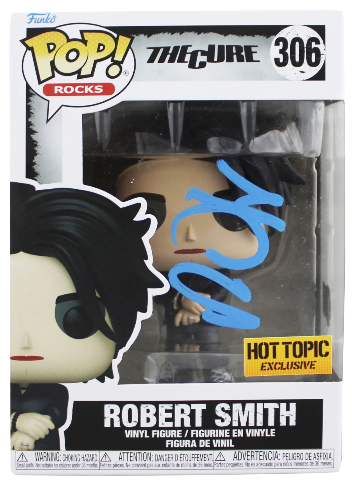 Robert Smith The Cure Signed HT Ex Drop 306 Funko Pop Vinyl Figure BAS #BJ071745