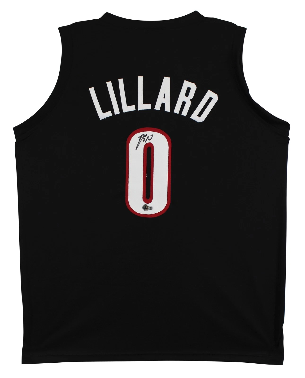Damian Lillard Authentic Signed Black Dame Time Pro Style Jersey Autographed BAS